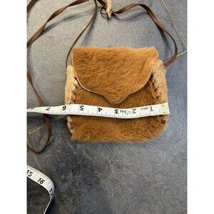 Mike & Pauline Kuranda Australia Kangaroo Fur Leather Crossbody Bag Vintage
